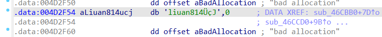 aLiuan814ucj in data section