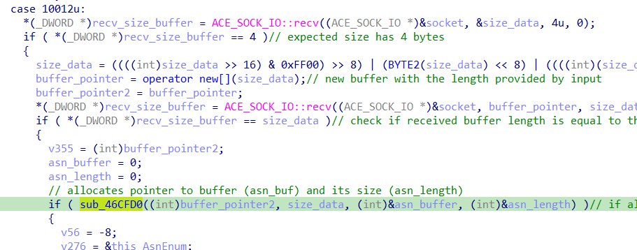 Opcode 10012 Switch-case Code