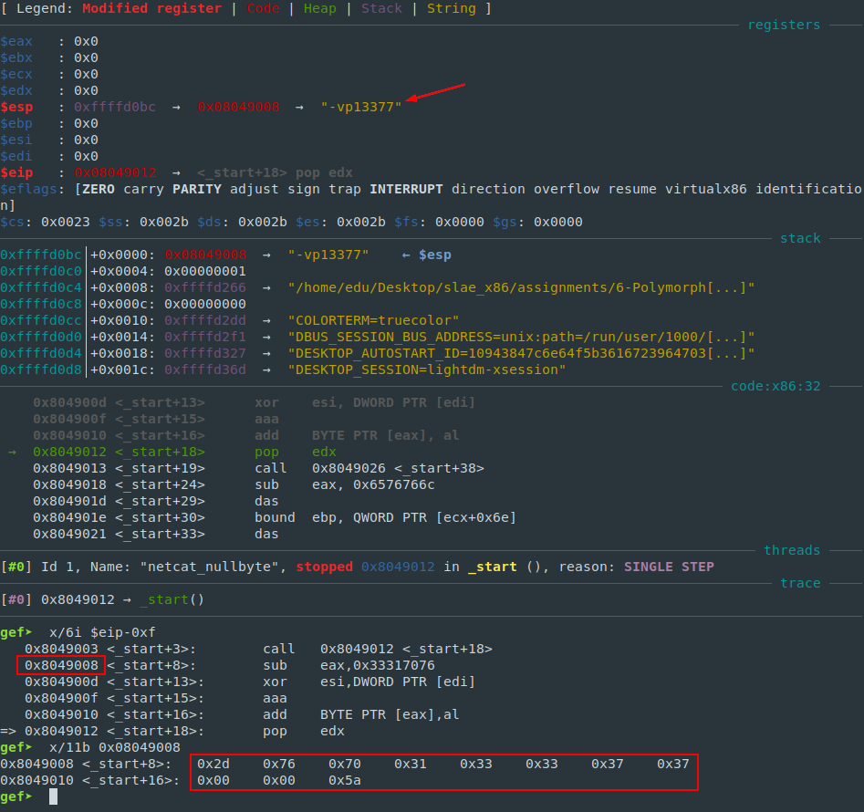 Approach 2 opcodes